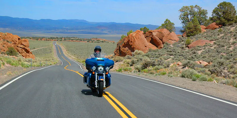 On Highway Number One: Two cylinders and a man's dream: With a Harley through the USA-dream