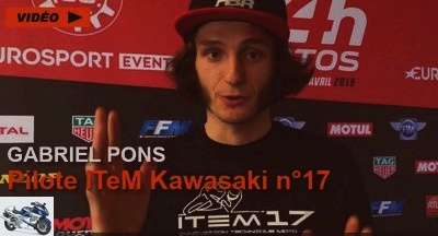 24 Heures Motos - Gabriel Pons: & quot; The eXcentive fork offers three advantages to the experimental Kawasaki n ° 17 & quot; - Used KAWASAKI