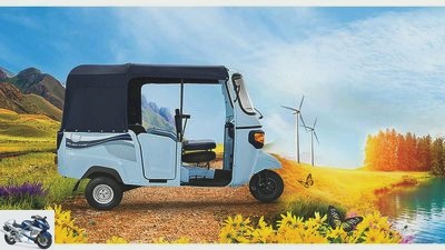 Piaggio Ape E-City: cargo tricycle with electric drive
