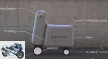 Poimo: Inflatable short distance scooter