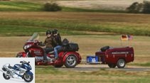 Point Fuchs-Honda Gold Wing Trike with trailer