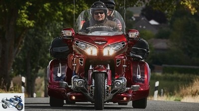 Point Fuchs-Honda Gold Wing Trike with trailer