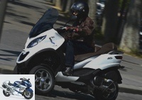 3-wheeler - Test of the new Piaggio MP3 LT 500 ABS-ASR - Crossing Paris in three-wheelers