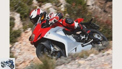 600 super sports car: Motorcycles tested in 2012 - with suspension settings