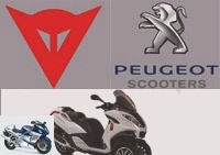 Airbags - The Dainese wireless airbag is fitted to the Peugeot Metropolis - Used PEUGEOT