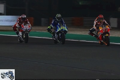 Analyzes - Qatar MotoGP GP - Marquez: & quot; With the hard front tire, I could have won & quot; - Used HONDA