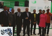 Motorcycle insurance - AMV celebrates its 40th anniversary with its pilots at the Paris Motor Show -