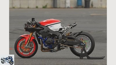 Bigpoint-Honda Fireblade race bike in the test