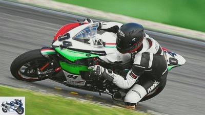 Race bike Micron-MV Agusta F3 800 in the test