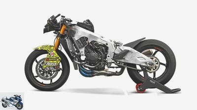 Wellbrock-Suter Moto2 race bike in the test