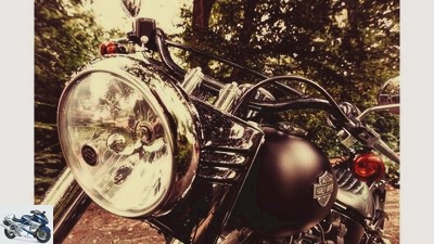 Retro bike Harley-Davidson Softail Slim