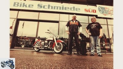 Retro bike Harley-Davidson Softail Slim
