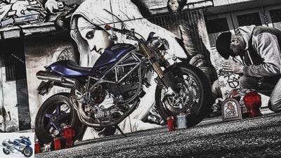 Schneider-Ducati Monster conversion