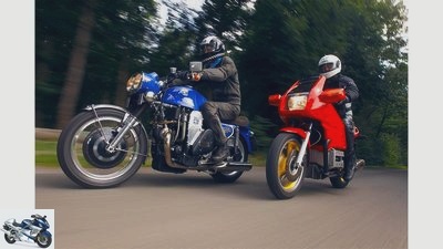 On the move with Sauerborn-Munch TTS 1200 Turbo and support BMW K 100 RS Turbo