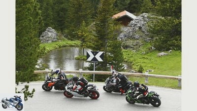 Sport and touring bikes at the 2016 Alpen Masters