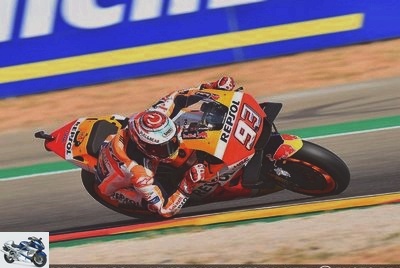 Races - Report and results of the GP of Aragon MotoGP (Marquez winner) -