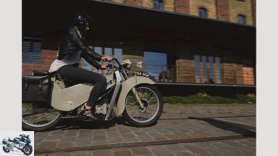 On the move: Velocette LE 2