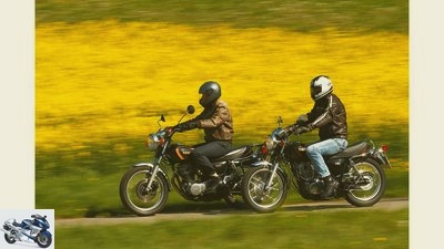 On the move with the Yamaha SR 400 and SR 500