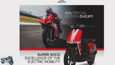 SuperSoco CUx Special Edition Ducati - electric scooter