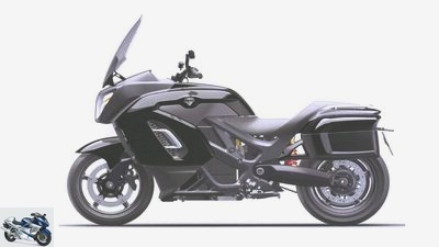 Aurus Escort: escort motorcycle with electric drive for Putin