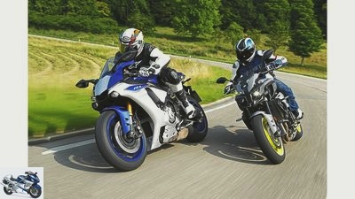 Concept comparison of super athletes and naked bikes from BMW, Yamaha and Aprilia