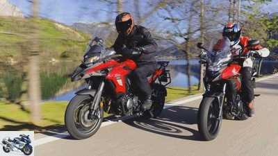 Benelli TRK 502 and Honda CB 500 X in the test