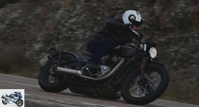 Custom - Triumph Bonneville Bobber test: the butter and the money of the beau-bber! - Page 2 - Dynamics: the Bobber is not a big hoax!