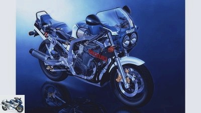 Suzuki GSX-R 750 and Yamaha FZ 750