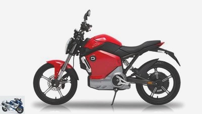 foldable electric scooter K1 and electric motorcycle Super Soco