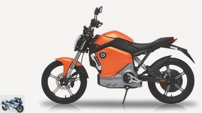 foldable electric scooter K1 and electric motorcycle Super Soco