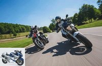 BMW F 800 R and Honda CB 650 F in the test