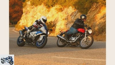 BMW HP4 and Royal Enfield Continental GT