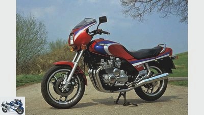 BMW K 100 and Yamaha XJ 900 N in comparison