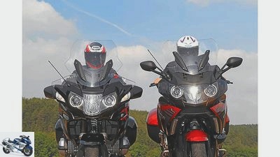 BMW K 1600 GT Sport and BMW R 1200 RT in comparison test