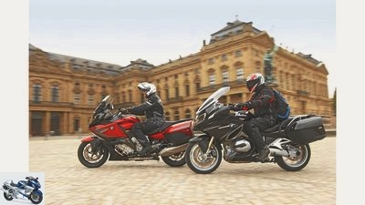 BMW K 1600 GT Sport and BMW R 1200 RT in comparison test