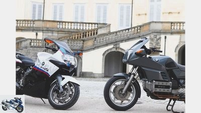 Generation comparison of the BMW K 100 RS and BMW K 1300 S