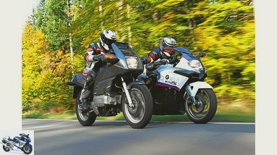 Generation comparison of the BMW K 100 RS and BMW K 1300 S