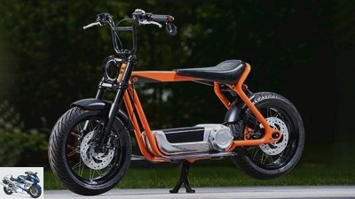 Harley-Davidson electric scooter: patented city runabout