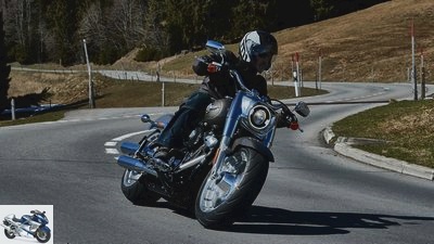 Harley-Davidson Fat Boy in the driving report