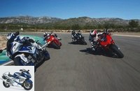 Test: BMW S 1000 RR against HP4 and Ducati 1199 Panigale against Panigale S.