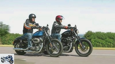 Harley-Davidson Sportster Iron 883 - Nightster 1200 in the test