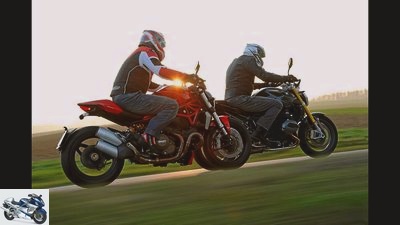 BMW R 1200 R and Ducati Monster 1200 in a comparison test