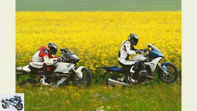 BMW R 1200 RS and BMW HP2 Sport in comparison