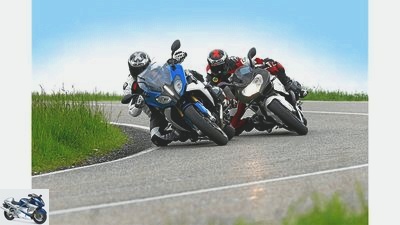 BMW R 1200 RS and BMW HP2 Sport in comparison