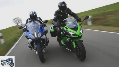 Husk Stramme Som regel BMW R 1200 RS and Kawasaki Z 1000 SX in a comparison test | About  motorcycles