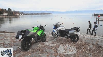 BMW R 1200 RS and Kawasaki Z 1000 SX in a comparison test