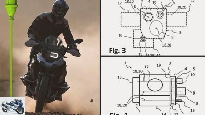 BMW R 1250 GS with hybrid drive - patent application