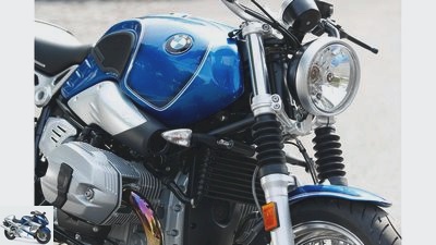BMW R nineT -5 in the driving report - optics 1969, technology 2019