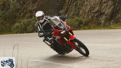 Honda Africa Twin (model year 2017) in the test
