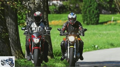 Honda CB 500 and CB 500 F in comparison
